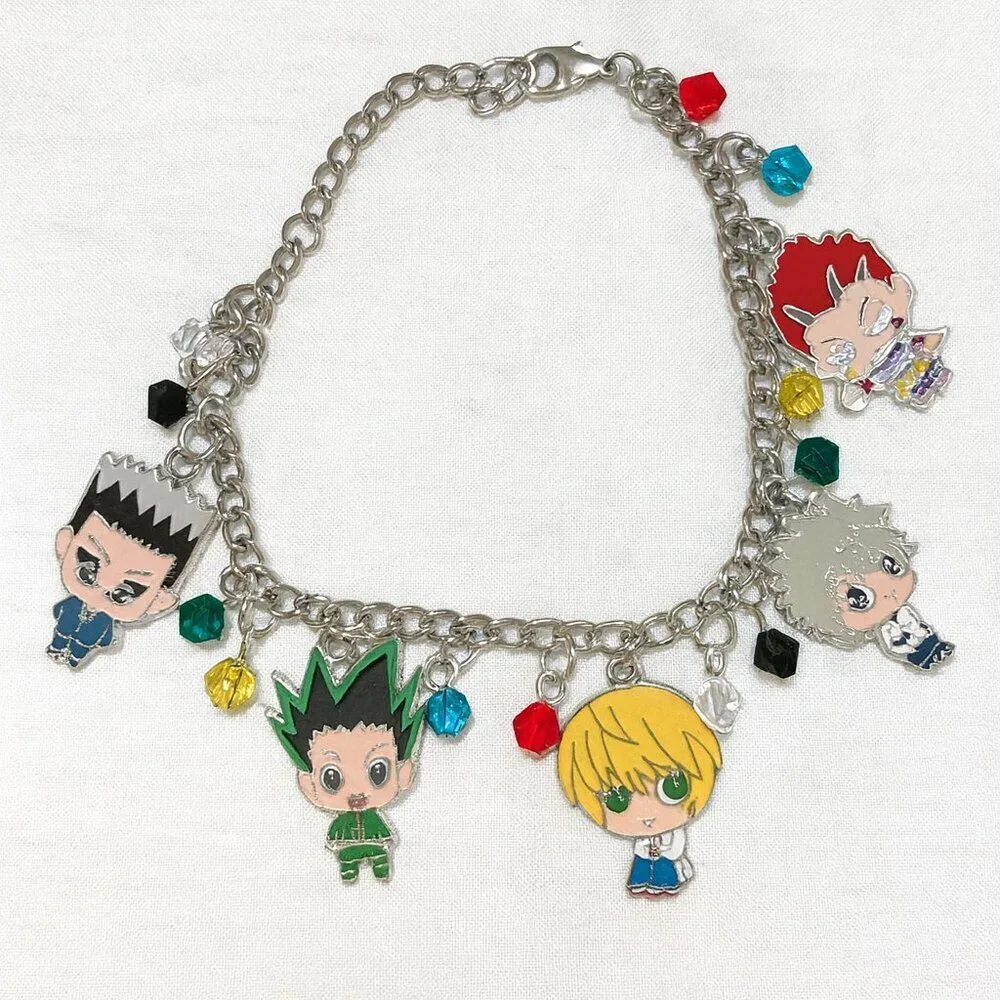 Kids Anime Character Charm Bracelet – Colorful & Fun, Perfect Gift!